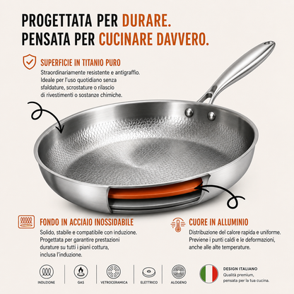Padella in titanio puro 🇮🇹
