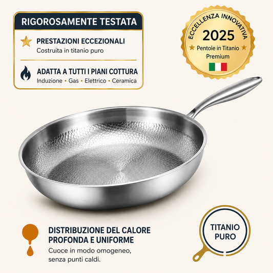 Padella in titanio puro 🇮🇹