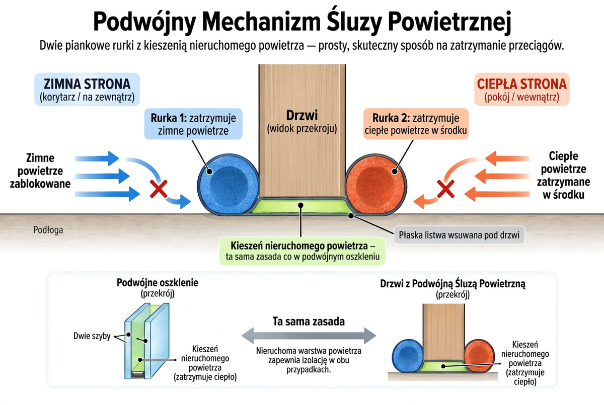 Przekrój mechanizmu Twin Air-Lock